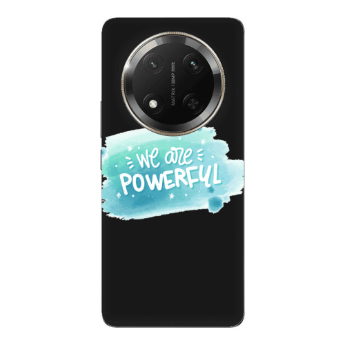 Honor Magic 7 Lite We are Powerful Black Colored Silicone TPU Θήκη