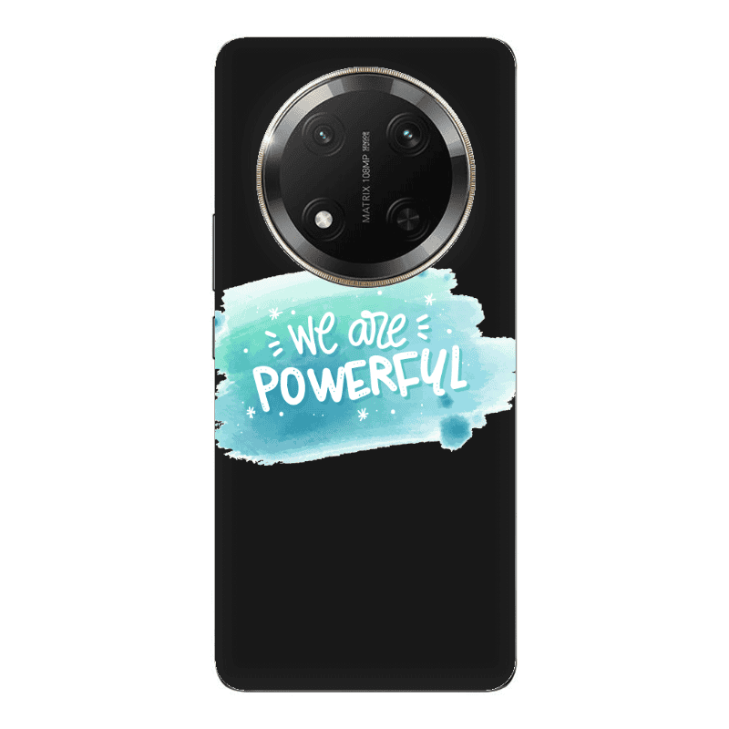 Honor Magic 7 Lite We are Powerful Black Colored Silicone TPU Θήκη