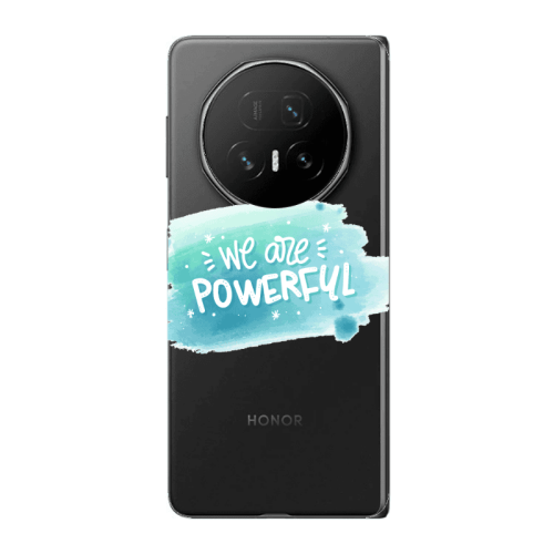 Honor Magic V5 We are Powerful Transparent Silicone TPU Θήκη