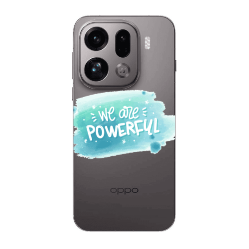 Oppo Find X9 Pro We are Powerful Transparent Silicone TPU Θήκη