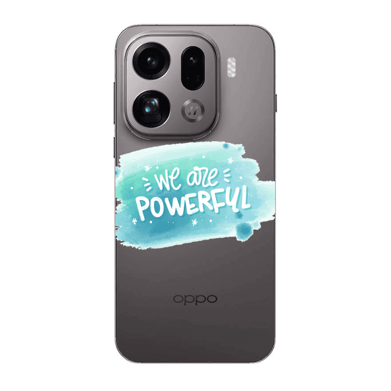 Oppo Find X9 Pro We are Powerful Transparent Silicone TPU Θήκη