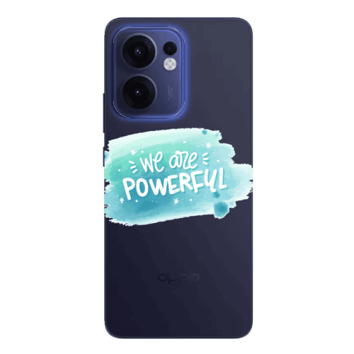 Oppo Reno13 FS We are Powerful Transparent Silicone TPU Θήκη