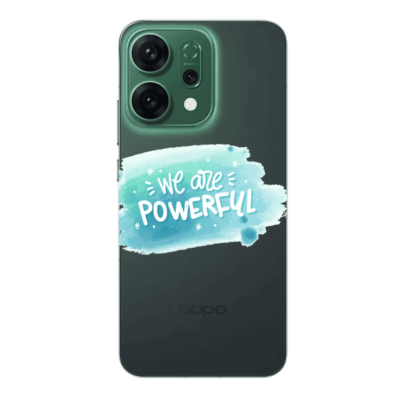 Oppo RENO 14 We are Powerful Transparent Silicone TPU Θήκη