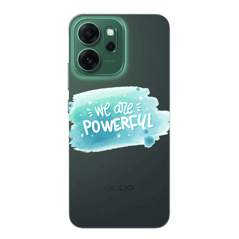 Oppo 14 F We are Powerful Transparent Silicone TPU Θήκη