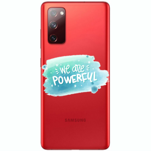 Samsung S20 FE We are Powerful Transparent Silicone TPU Θήκη