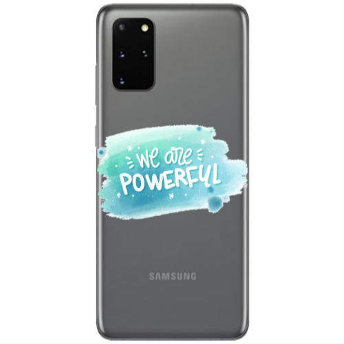 Samsung S20 Plus We are Powerful Transparent Silicone TPU Θήκη