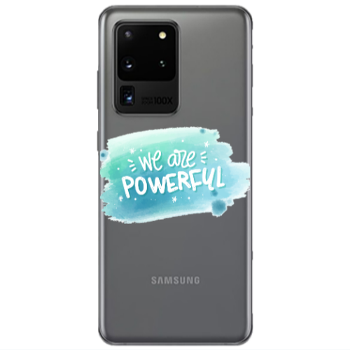 Samsung S20 Ultra We are Powerful Transparent Silicone TPU Θήκη