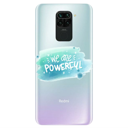 Xiaomi Redmi Note 9 We are Powerful Transparent Silicone TPU Θήκη