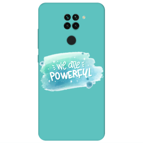 Xiaomi Redmi Note 9 We are Powerful Turquoise Colored Silicone TPU Θήκη