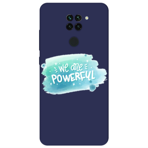 Xiaomi Redmi Note 9 We are Powerful Dark blue Colored Silicone TPU Θήκη