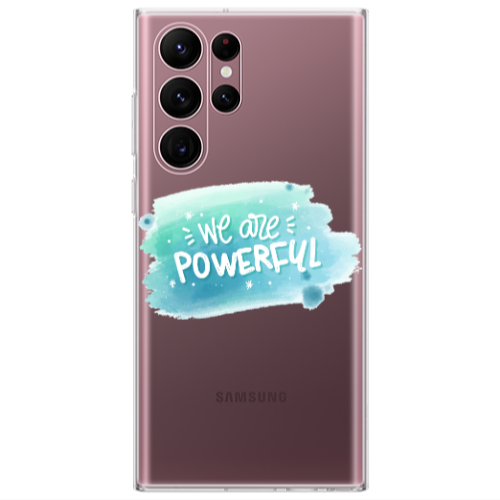 Samsung S22 Ultra We are Powerful Transparent Silicone TPU Θήκη