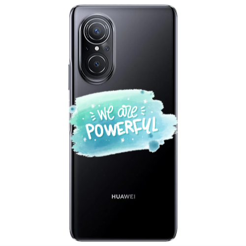 Huawei Nova 9 SE We are Powerful Transparent Silicone TPU Θήκη