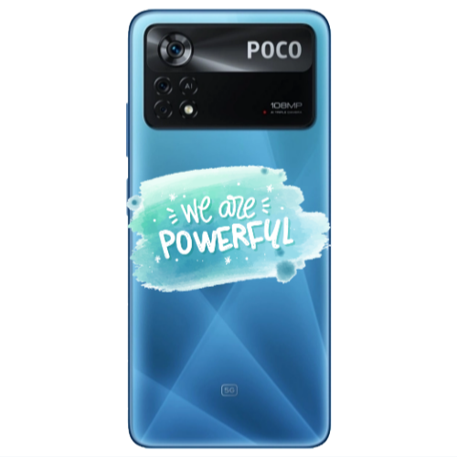 Xiaomi Poco X4 Pro We are Powerful Transparent Silicone TPU Θήκη