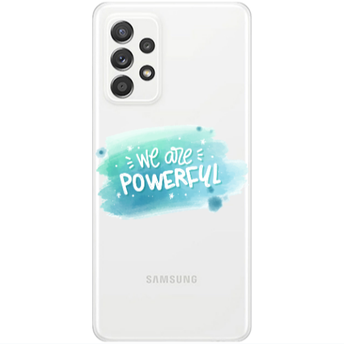 Samsung A23 We are Powerful Transparent Silicone TPU Θήκη