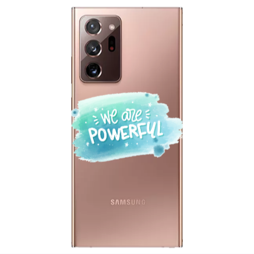 Samsung Note 20 Ultra We are Powerful Transparent Silicone TPU Θήκη