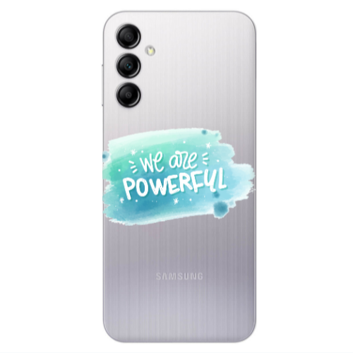Samsung A24 We are Powerful Transparent Silicone TPU Θήκη