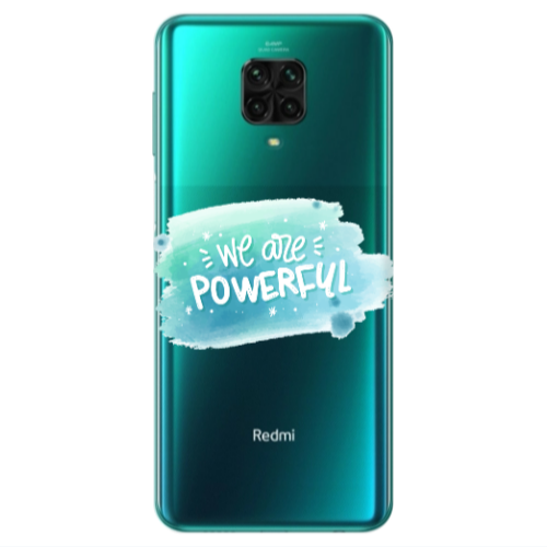 Xiaomi Redmi Note 9S We are Powerful Transparent Silicone TPU Θήκη