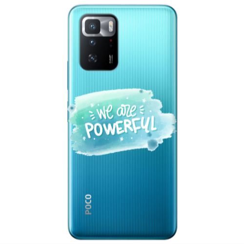 Xiaomi Poco X3 GT We are Powerful Transparent Silicone TPU Θήκη