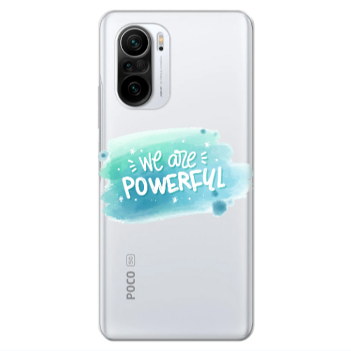 Xiaomi Poco F3 We are Powerful Transparent Silicone TPU Θήκη