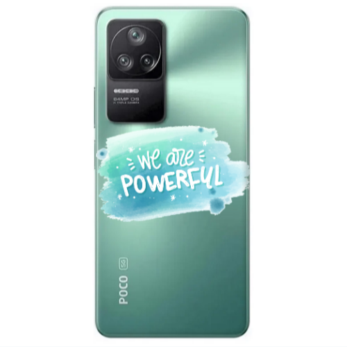 Xiaomi Poco F4 We are Powerful Transparent Silicone TPU Θήκη
