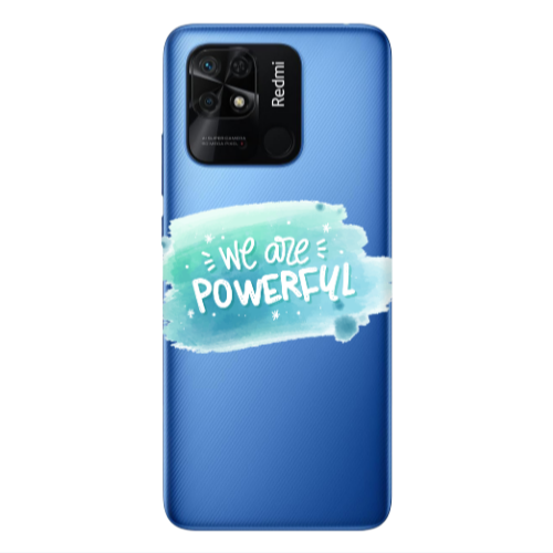 Xiaomi Poco C40 We are Powerful Transparent Silicone TPU Θήκη