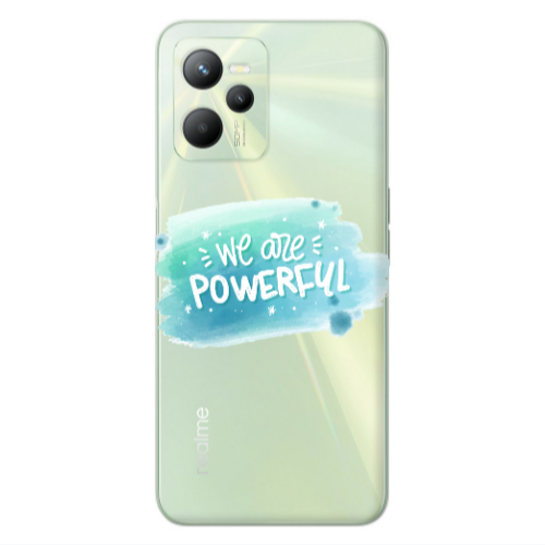 Realme C35 We are Powerful Transparent Silicone TPU Θήκη