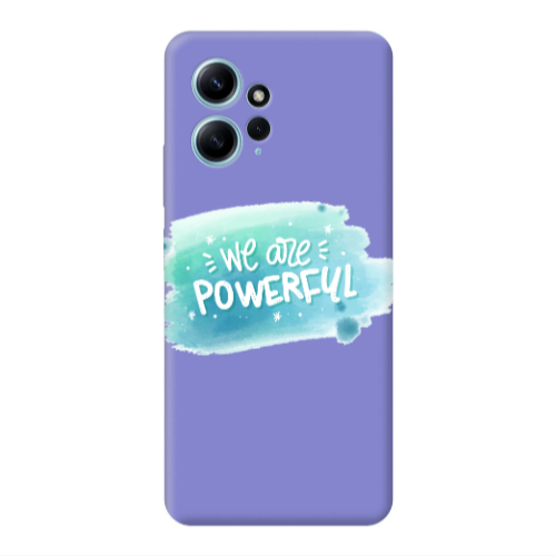 Xiaomi Redmi Note 12 4G We are Powerful Purple Colored Silicone TPU Θήκη