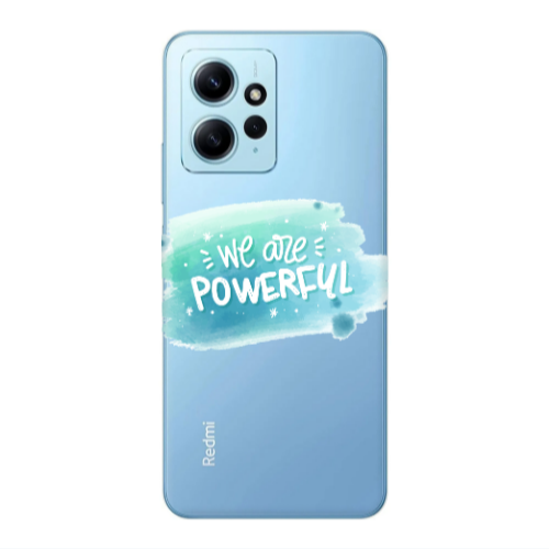Xiaomi Redmi Note 12 4G We are Powerful Transparent Silicone TPU Θήκη