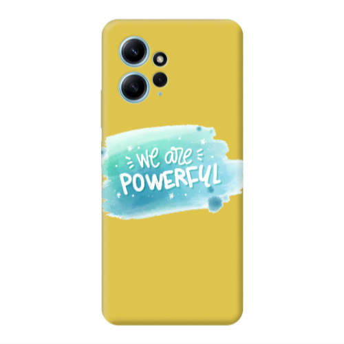 Xiaomi Redmi Note 12 4G We are Powerful Yellow Colored Silicone TPU Θήκη