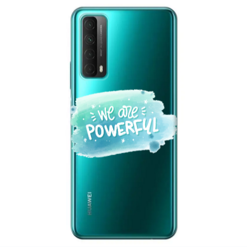 Huawei P Smart 2021 We are Powerful Transparent Silicone TPU Θήκη