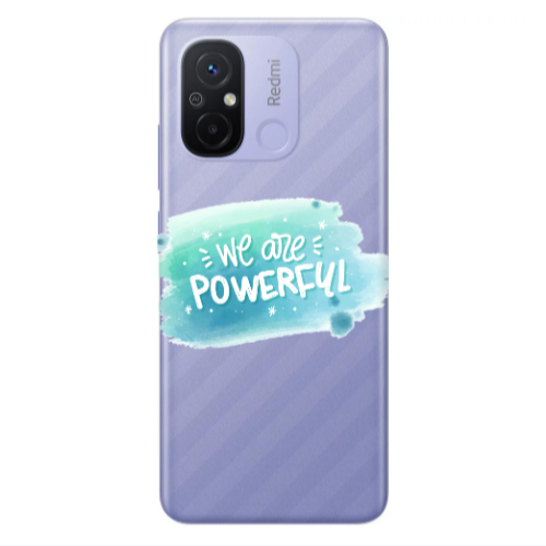 Xiaomi Redmi 12C We are Powerful Transparent Silicone TPU Θήκη