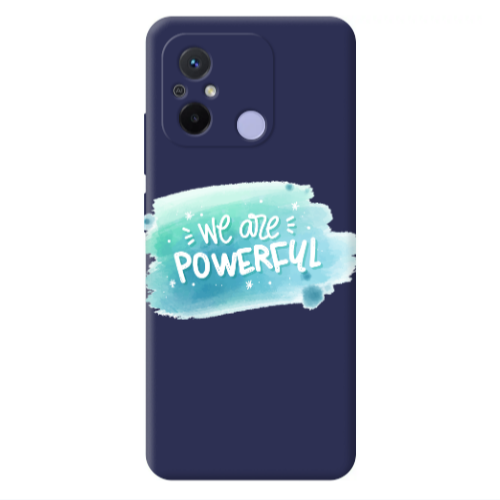 Xiaomi Redmi 12C We are Powerful Dark blue Colored Silicone TPU Θήκη