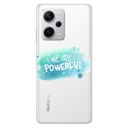 Xiaomi Redmi Note 12 5G We are Powerful Transparent Silicone TPU Θήκη