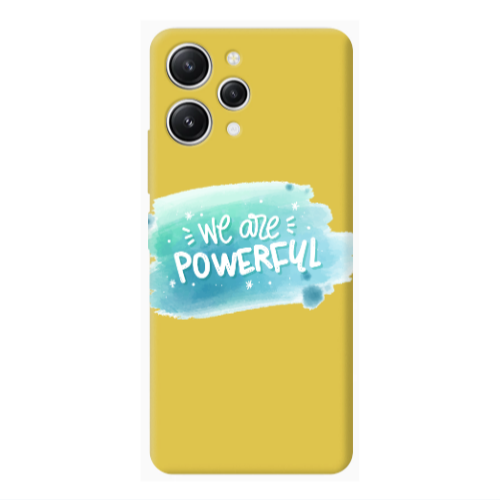 Xiaomi Redmi 12 We are Powerful Yellow Colored Silicone TPU Θήκη
