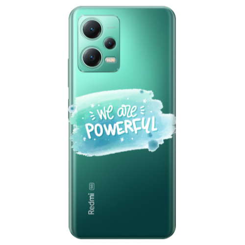 Xiaomi Redmi Note 12 Pro Plus 5G We are Powerful Transparent Silicone TPU Θήκη