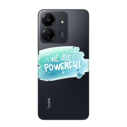 Xiaomi Redmi 13C We are Powerful Transparent Silicone TPU Θήκη