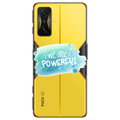Xiaomi Poco F4 Gt We are Powerful Transparent Silicone TPU Θήκη