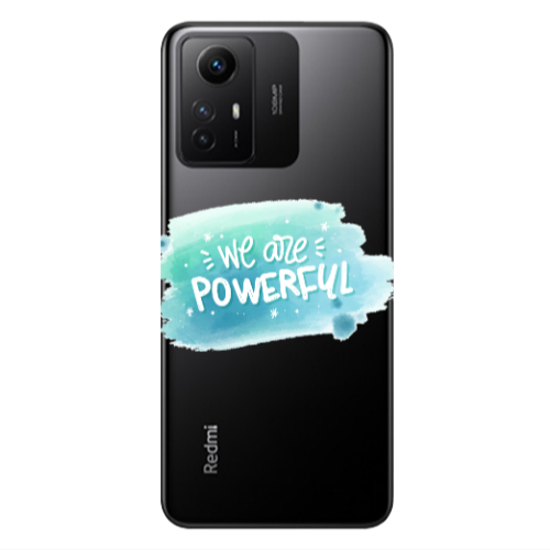 Xiaomi Redmi Note 12s We are Powerful Transparent Silicone TPU Θήκη
