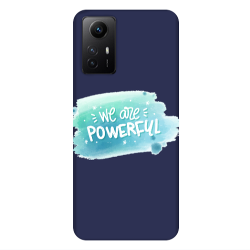 Xiaomi Redmi Note 12s We are Powerful Dark blue Colored Silicone TPU Θήκη