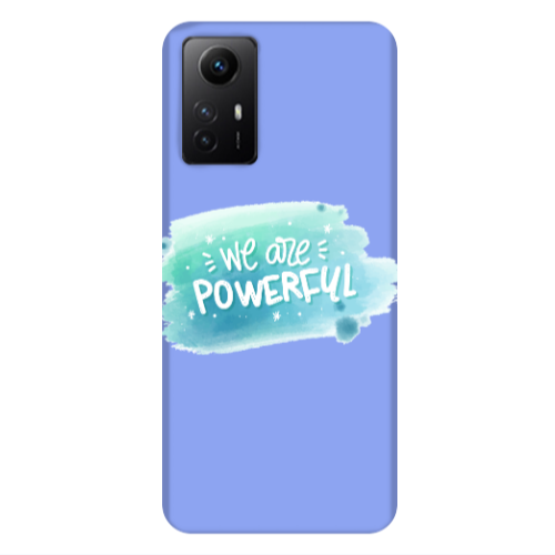 Xiaomi Redmi Note 12s We are Powerful Light Purple Colored Silicone TPU Θήκη