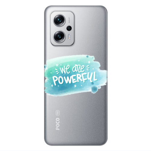 Xiaomi Poco X4 GT We are Powerful Transparent Silicone TPU Θήκη