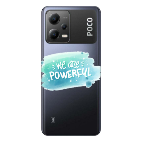 Xiaomi Poco X5 We are Powerful Transparent Silicone TPU Θήκη