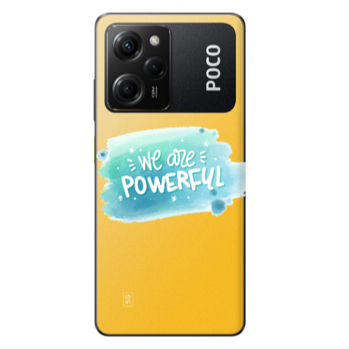 Xiaomi Poco X5 Pro We are Powerful Transparent Silicone TPU Θήκη