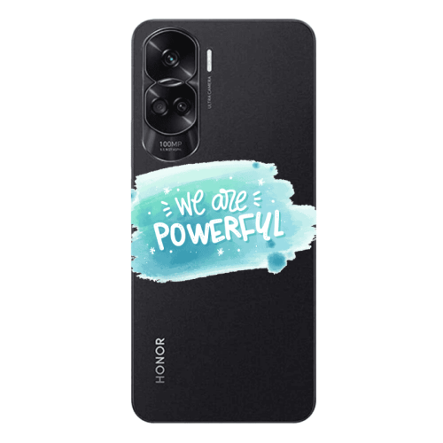 Honor 90 Lite 5G We are Powerful Transparent Silicone TPU Θήκη