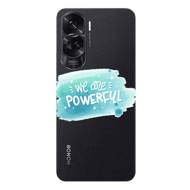 Honor 90 Lite 5G We are Powerful Transparent Silicone TPU Θήκη