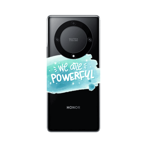 Honor Magic5 Lite 5G We are Powerful Transparent Silicone TPU Θήκη