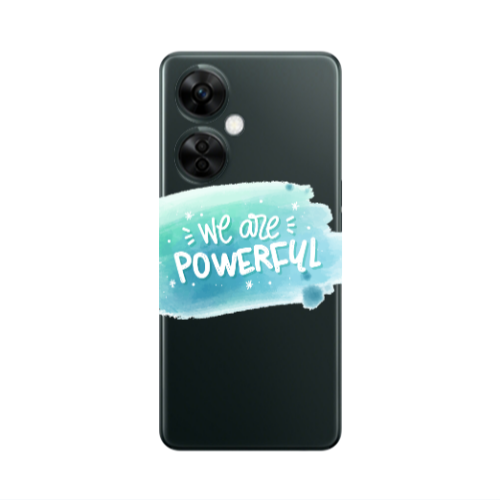Oneplus Nord CE 3 Lite 5G We are Powerful Transparent Silicone TPU Θήκη