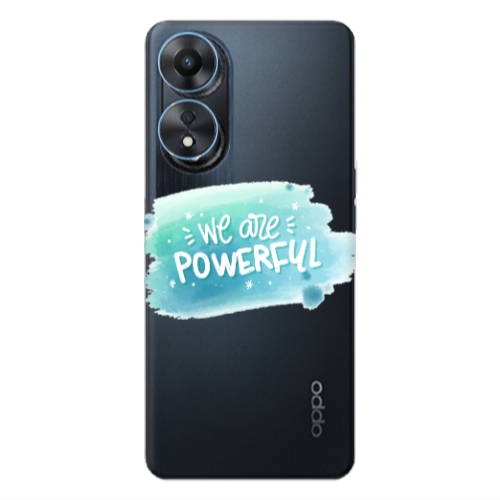 Oppo A 98 We are Powerful Transparent Silicone TPU Θήκη