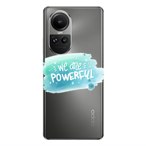 Oppo Reno10 5G We are Powerful Transparent Silicone TPU Θήκη