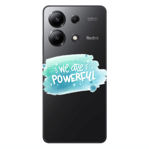 Xiaomi Redmi Note 13 4G We are Powerful Transparent Silicone TPU Θήκη